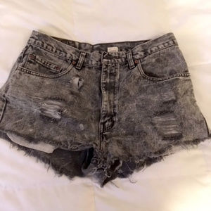 Used Levi's High-Waisted Denim Shorts, Size 34